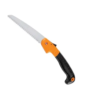 High Quality Folding Pruner Cutter Steel Garden Hand Saw Tool (180 mm) for Trimming, Pruning, Camping, Trees, Wood, Branches and Shrubs (Multicolour)