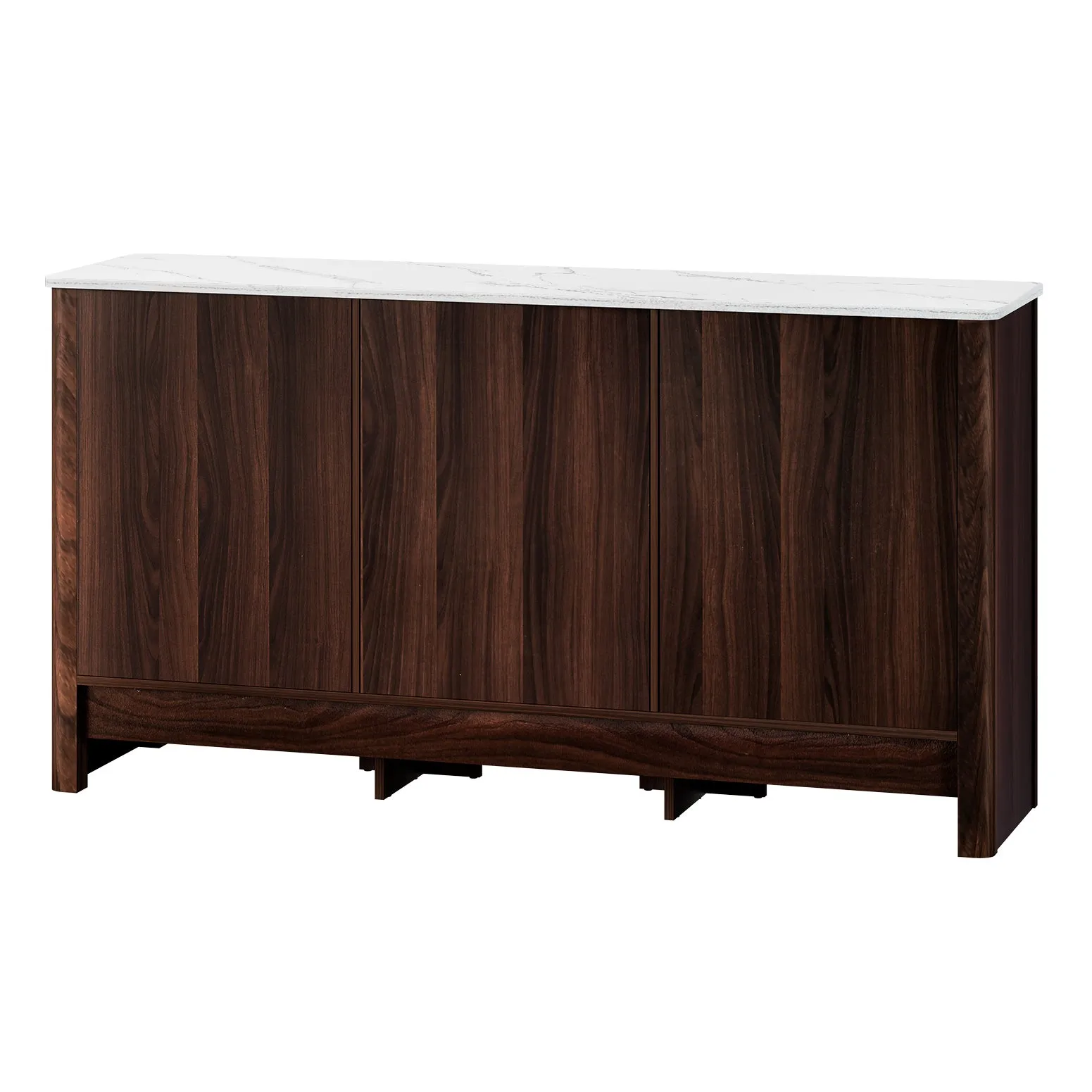 3-Door Marble-Style Buffet Sideboard w/ Storage by Artiss