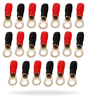 4 Gauge Awg Tinned Pure Copper Lugs Ring Terminals Connectors