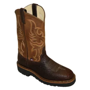 Abilene Men's 12″ Bison with Cowhide Square Toe Boot 6320