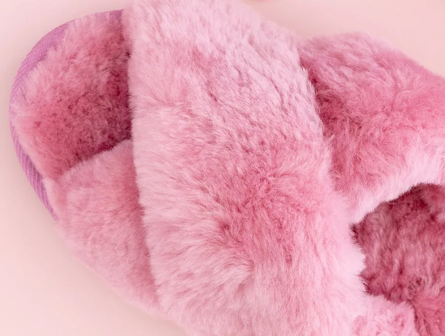 Adult's Peekaboo Slipper | Pink