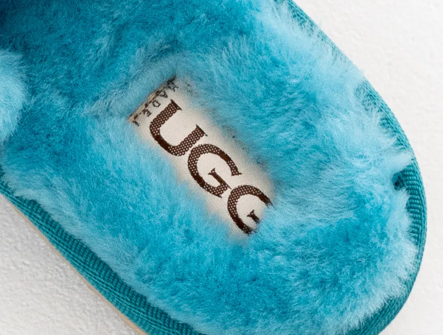 Adult's Peekaboo Slipper | Turquoise Blue