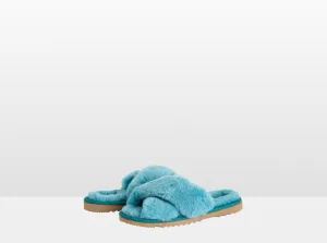 Adult's Peekaboo Slipper | Turquoise Blue