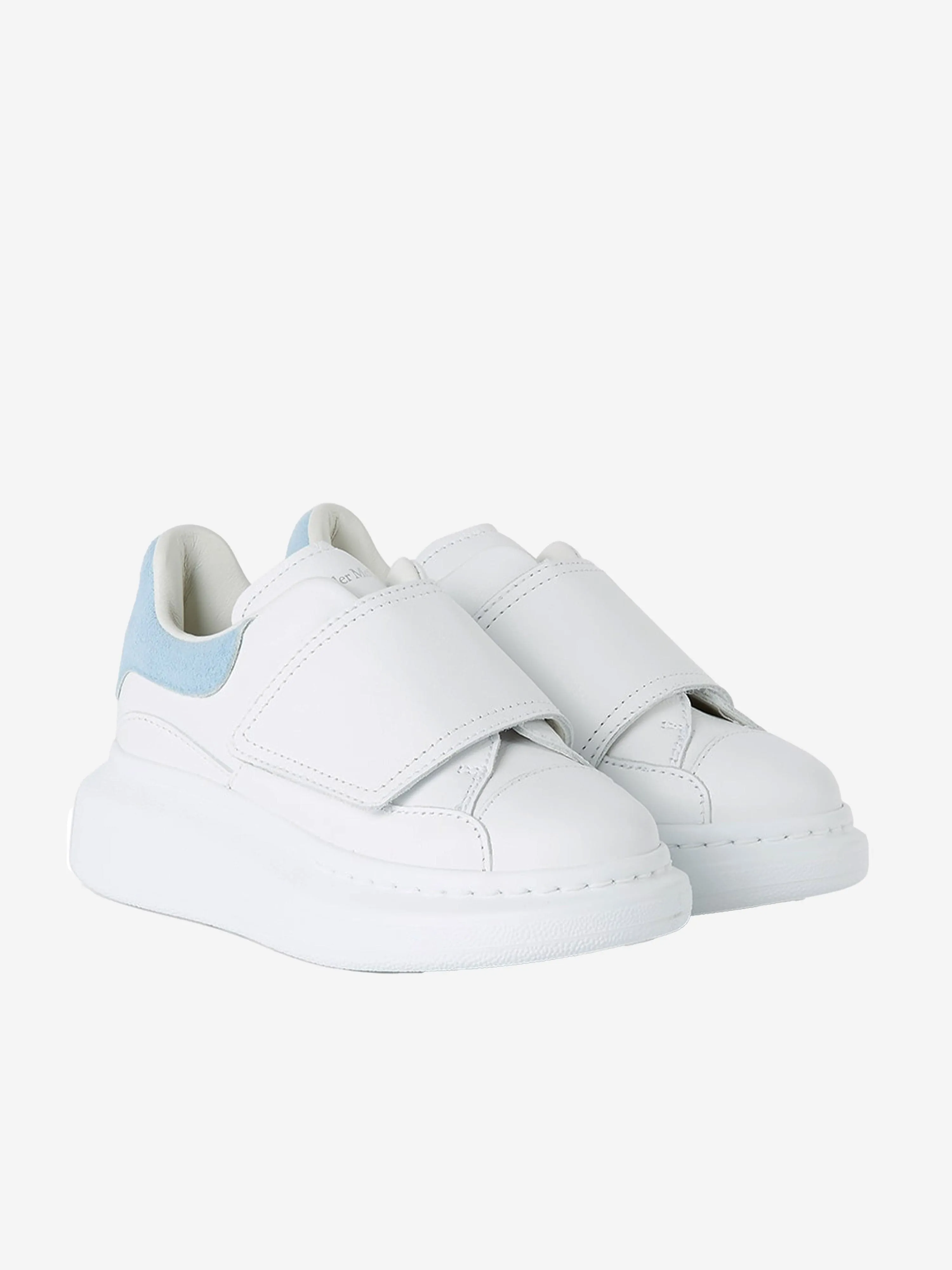 Alexander McQueen Kids Leather Velcro Trainers