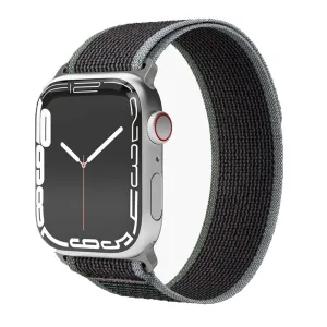 Apple Watch (38/40/SE/41/42mm) Vonmählen Trekking Loop Nylon Rem - Sort / Blå