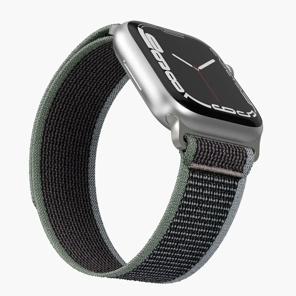 Apple Watch (38/40/SE/41/42mm) Vonmählen Trekking Loop Nylon Rem - Sort / Blå