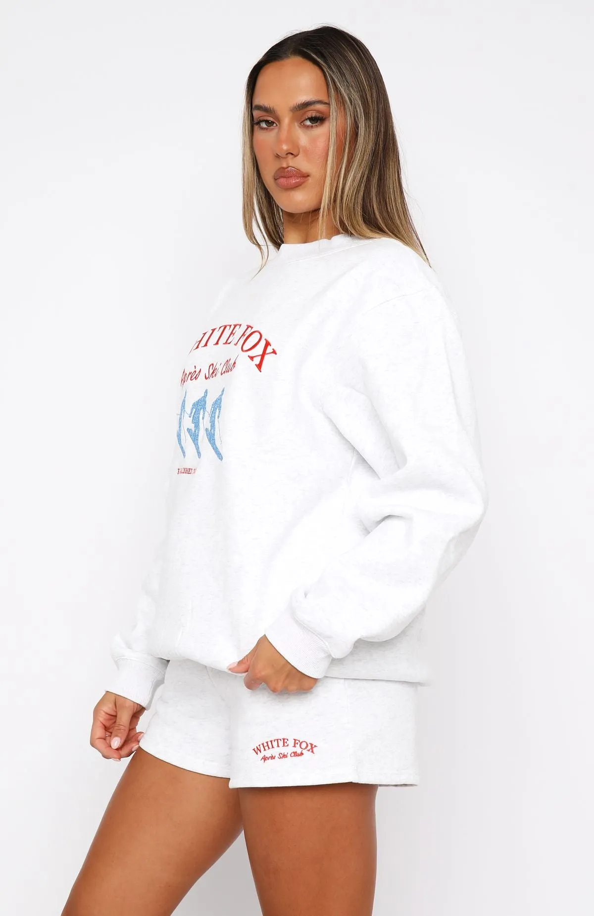 Après Ski Club Oversized Sweater Grey Marle