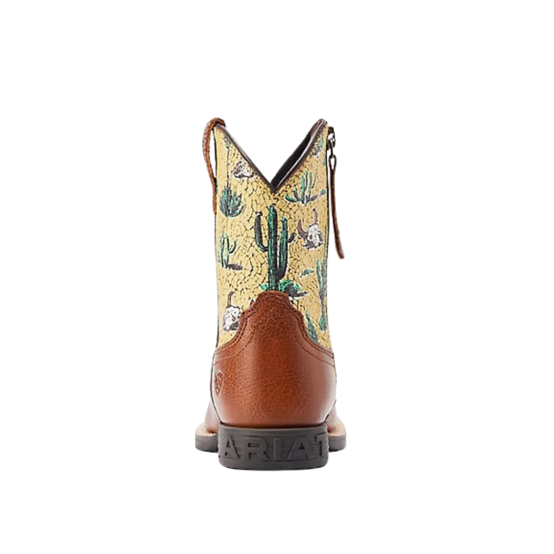 Ariat Kid's Round Up Wide Square Toe Easy Fit Boots