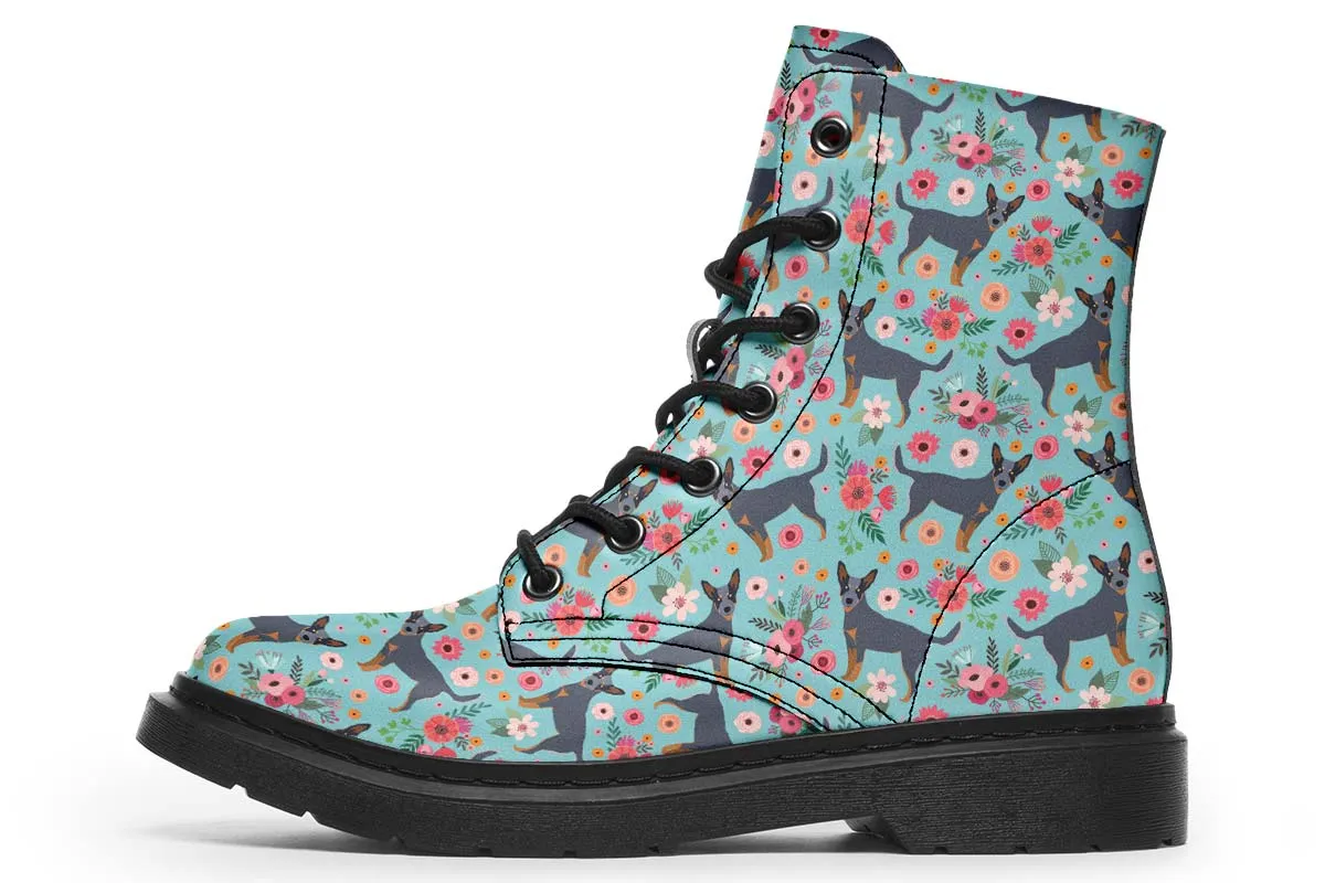 Australian Cattle Dog Flower Boots