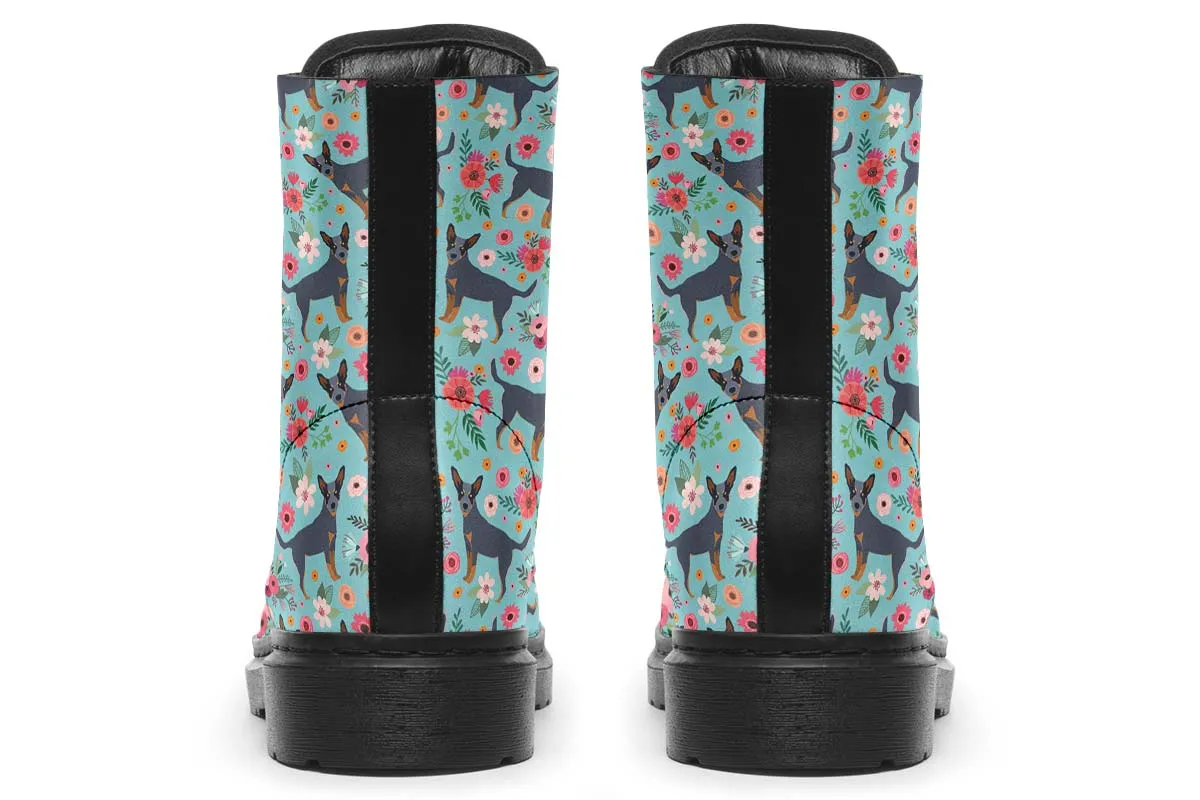 Australian Cattle Dog Flower Boots