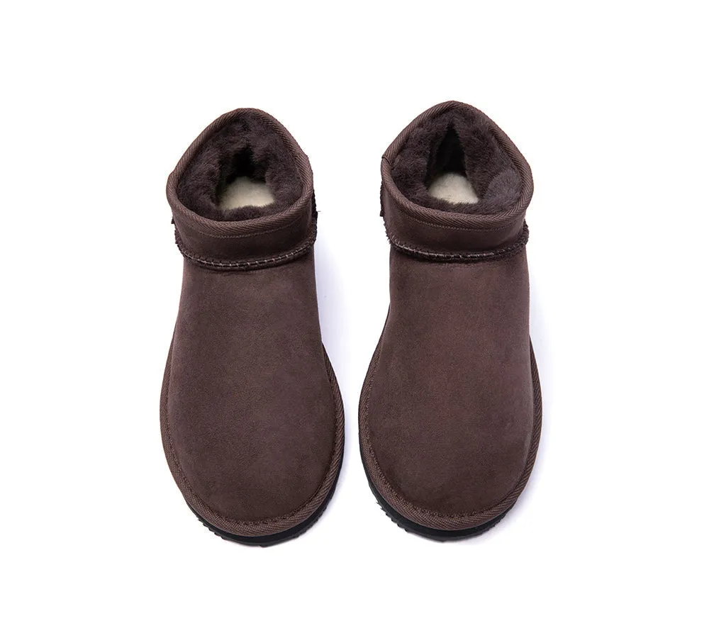 Australian Made Sheepskin Wool Ankle Boots Ultra Mini