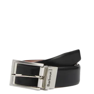 Barbour Fife Reversible Leather Belt Black/Chestnut Brown