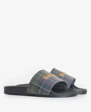 Barbour Tartan Beach Sliders