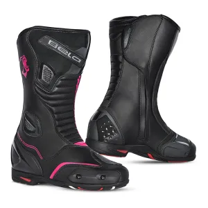 BELA Strip Lady Boots - Racing Boots - Black Pink