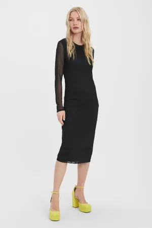 Bella Calf Dress - Black