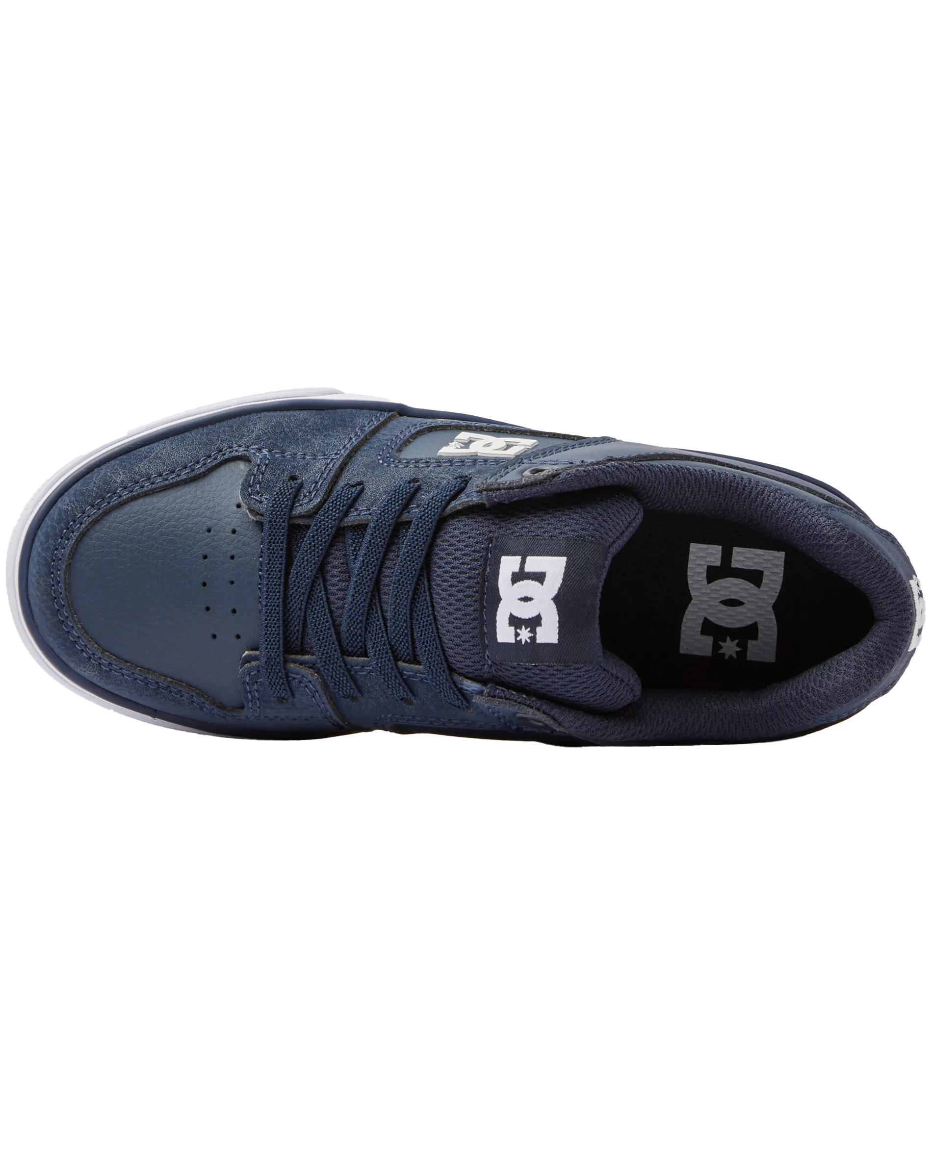 Boys Pure Elastic Shoes in Navy & White