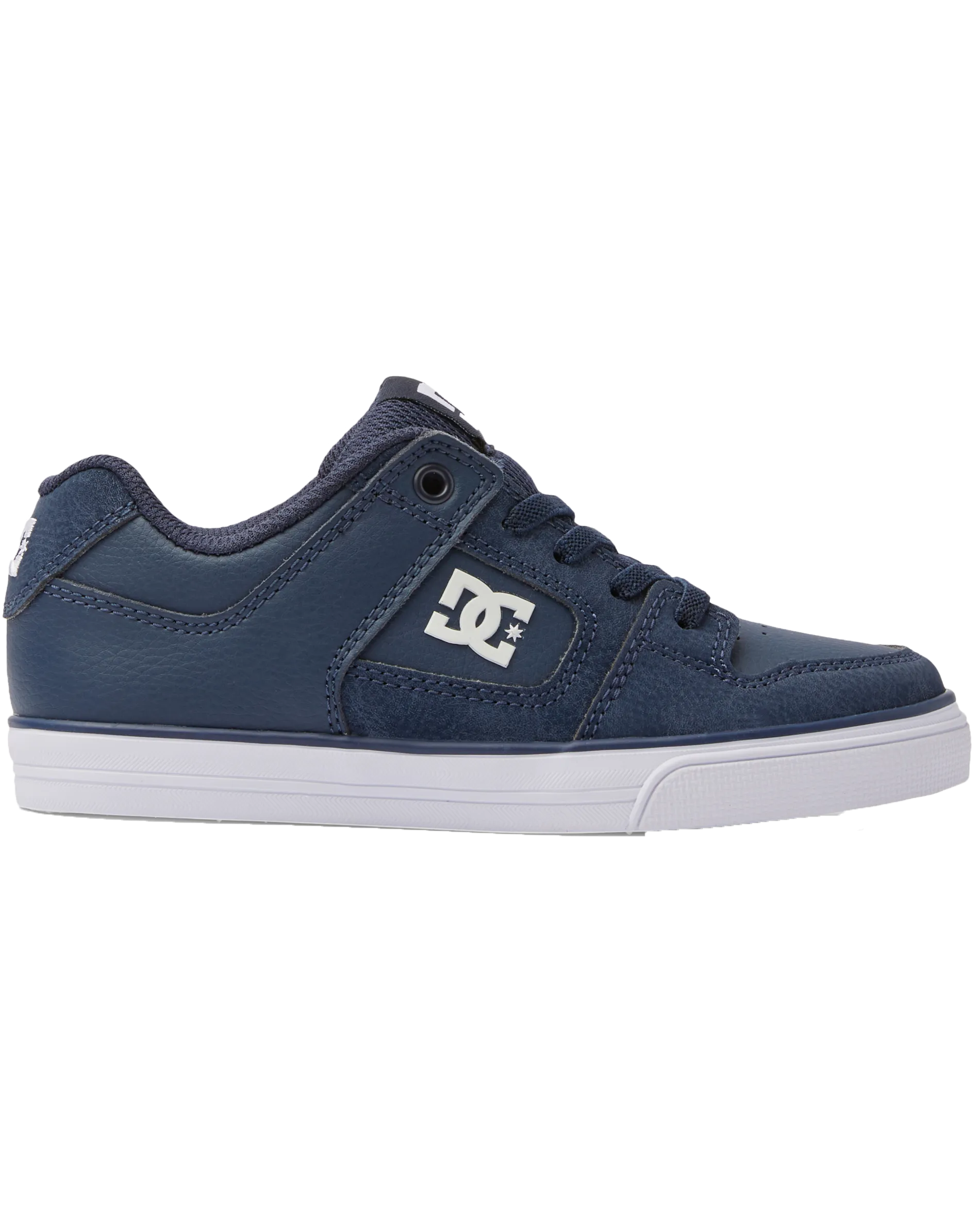 Boys Pure Elastic Shoes in Navy & White