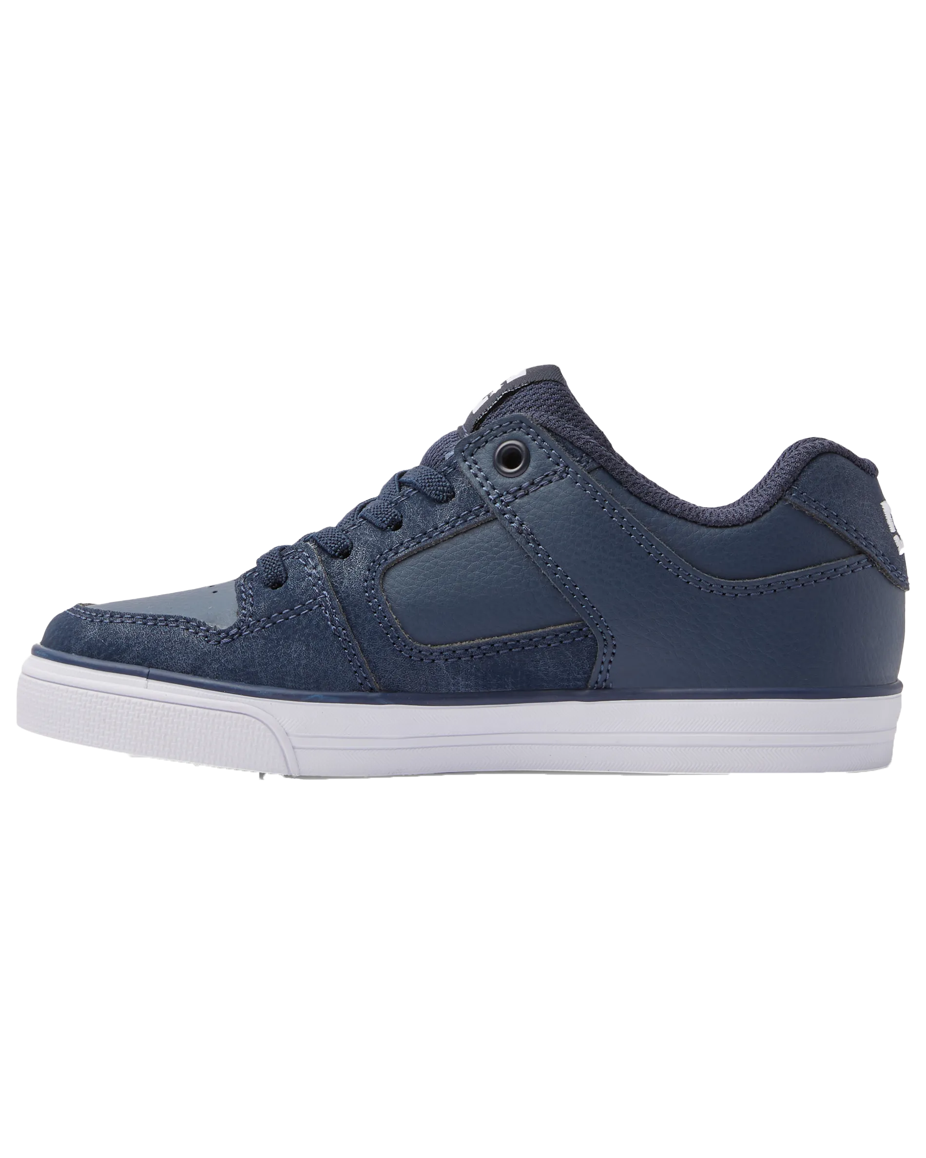 Boys Pure Elastic Shoes in Navy & White