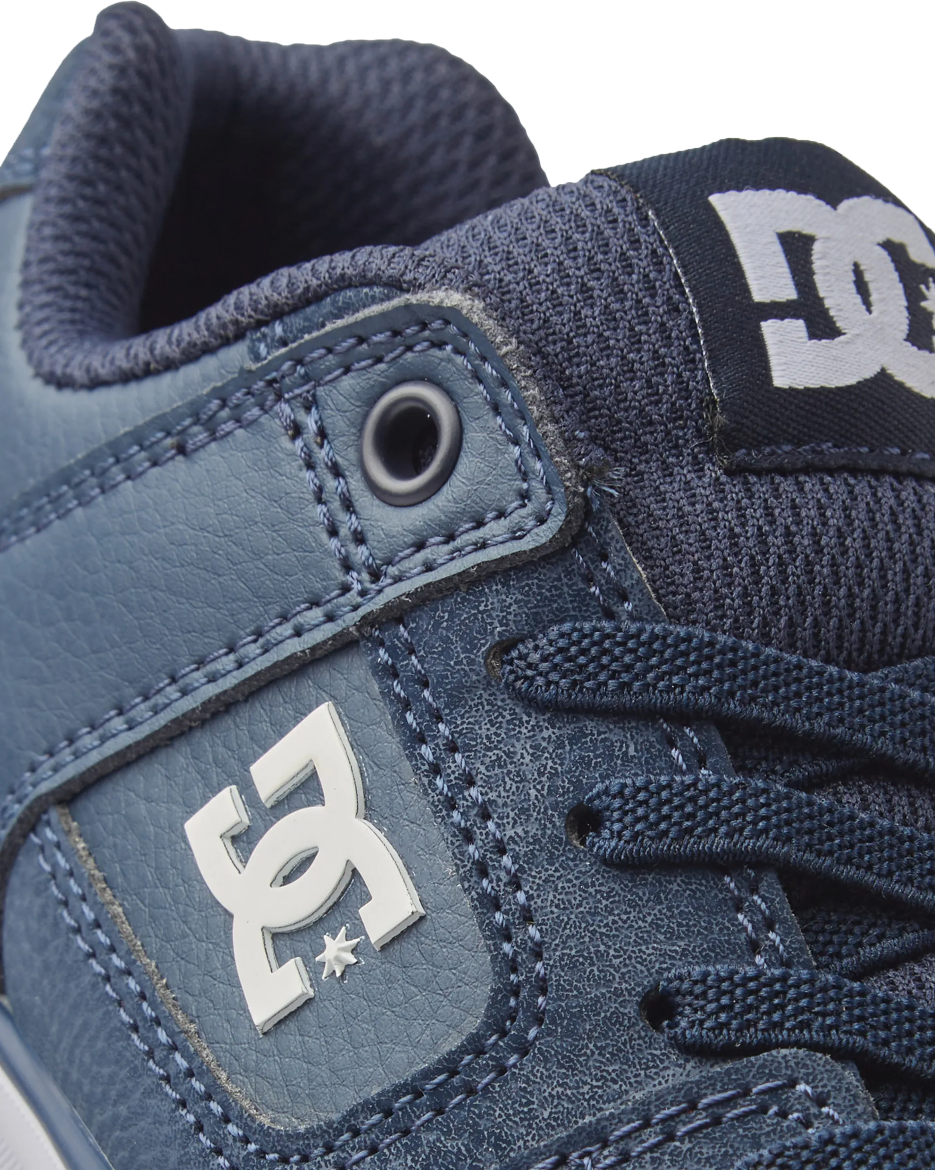 Boys Pure Elastic Shoes in Navy & White