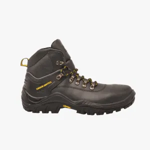 Bronx Mens Wayfarer Lace Up Steel Toe Boot Black