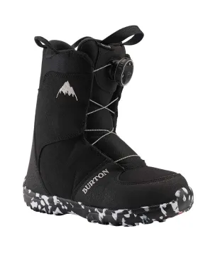 Burton Kids' Grom BOA Boot Black 2024