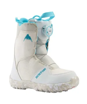 Burton Kids' Grom BOA Boot White 2024