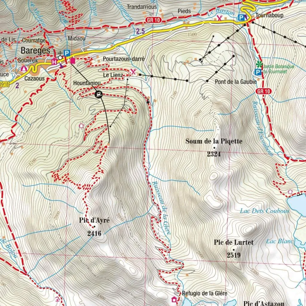 Central Pyrenees Hiking Map by TerraQuest (2015)