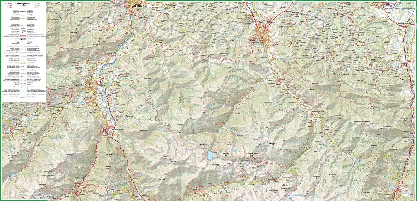 Central Pyrenees Hiking Map by TerraQuest (2015)