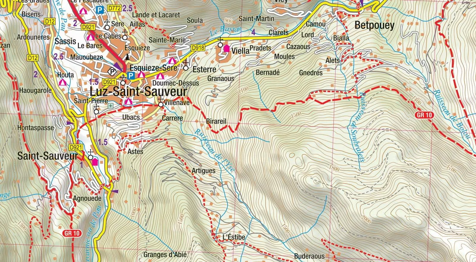 Central Pyrenees Hiking Map by TerraQuest (2015)