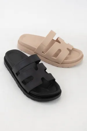 Cut It Out Slip On Sandals