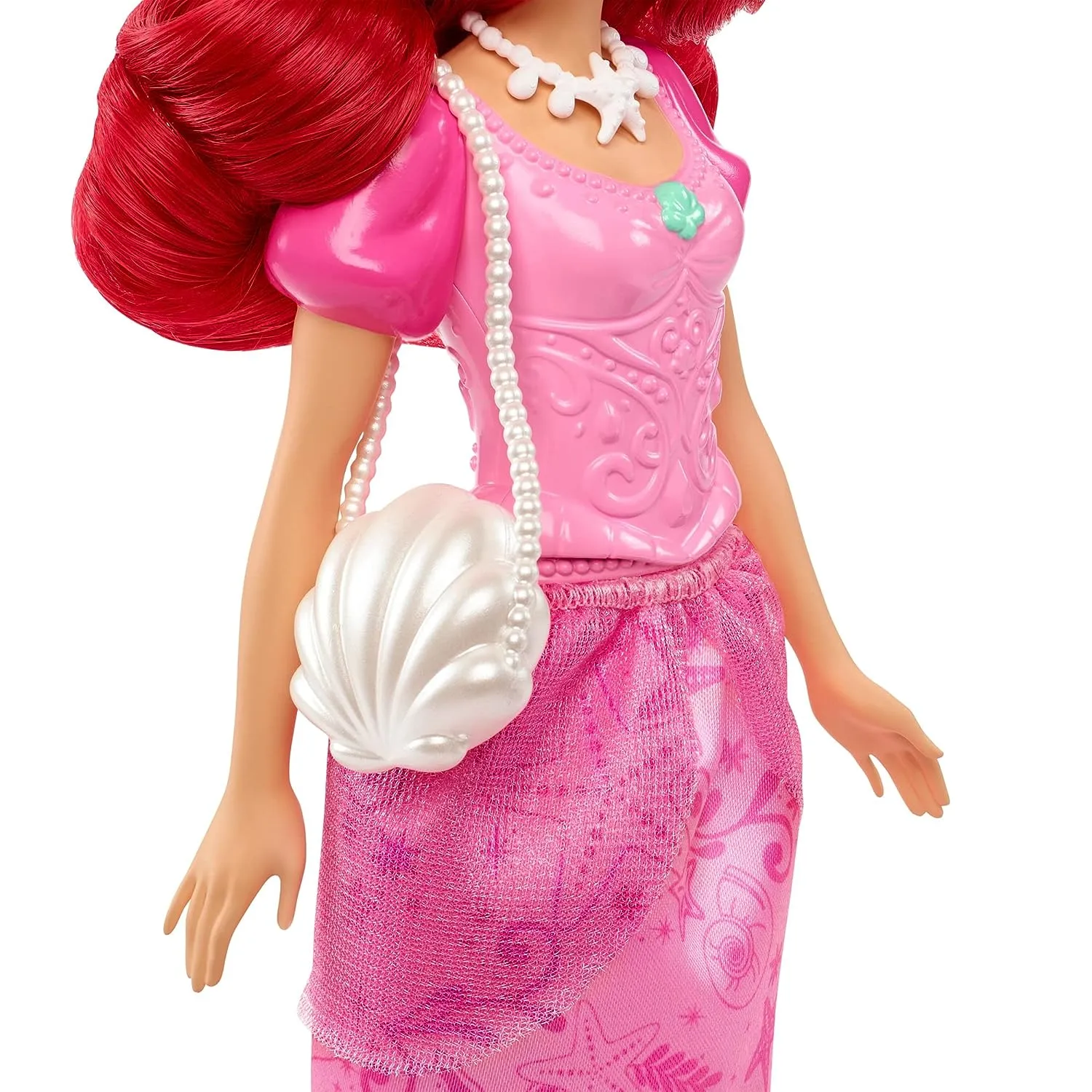 Disney Princess Ariel Fashion Doll in Signature Pink Dress and 9 Accessories Inspired by The Movie for Kids Ages 3 