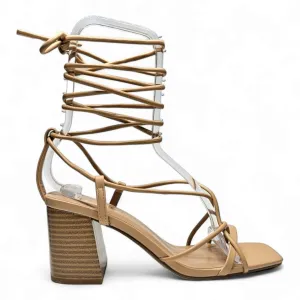 Evelyn Gladiator Block Heel