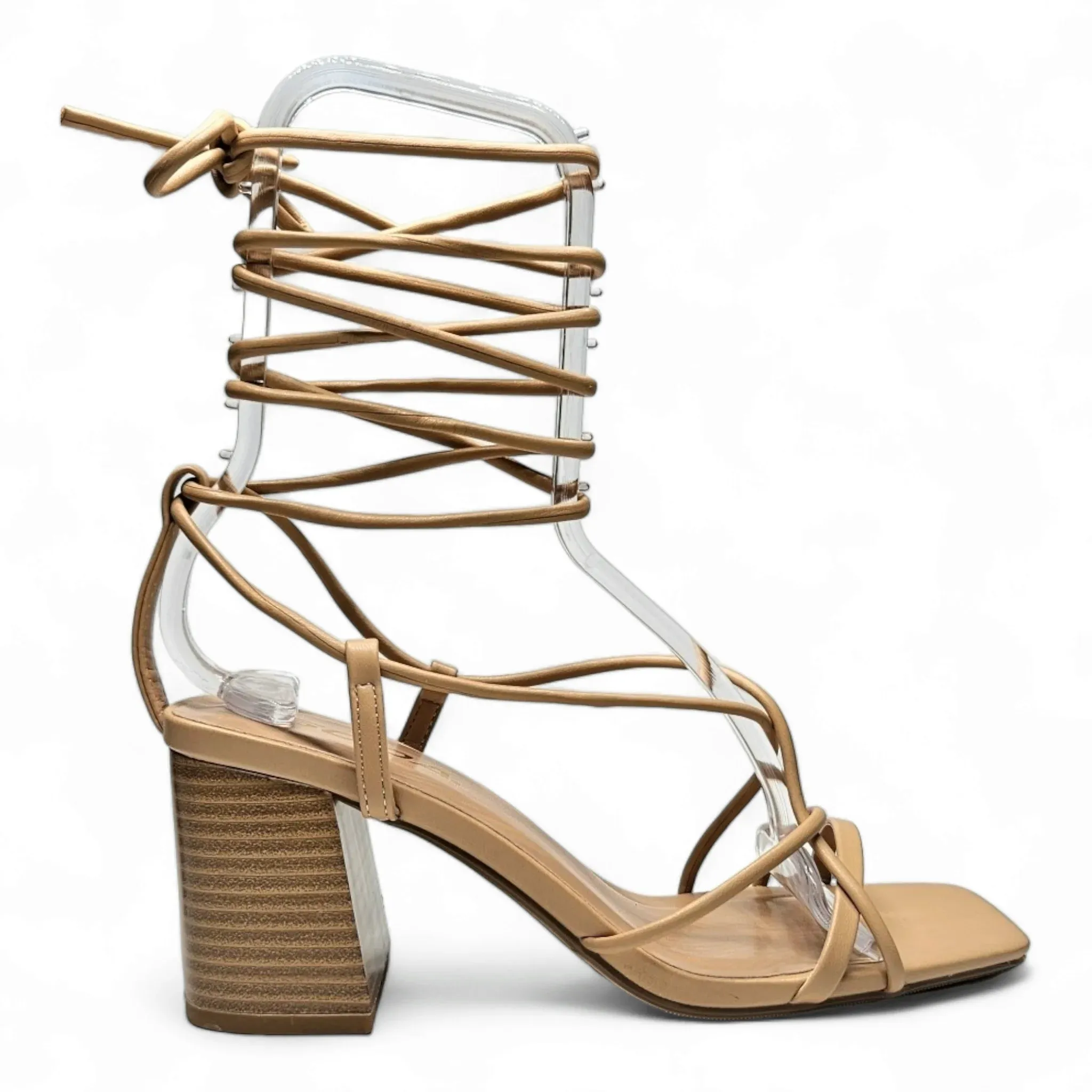 Evelyn Gladiator Block Heel