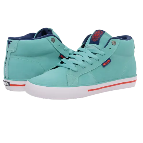 Fallen Shoes Corsair Seafoam Orange White