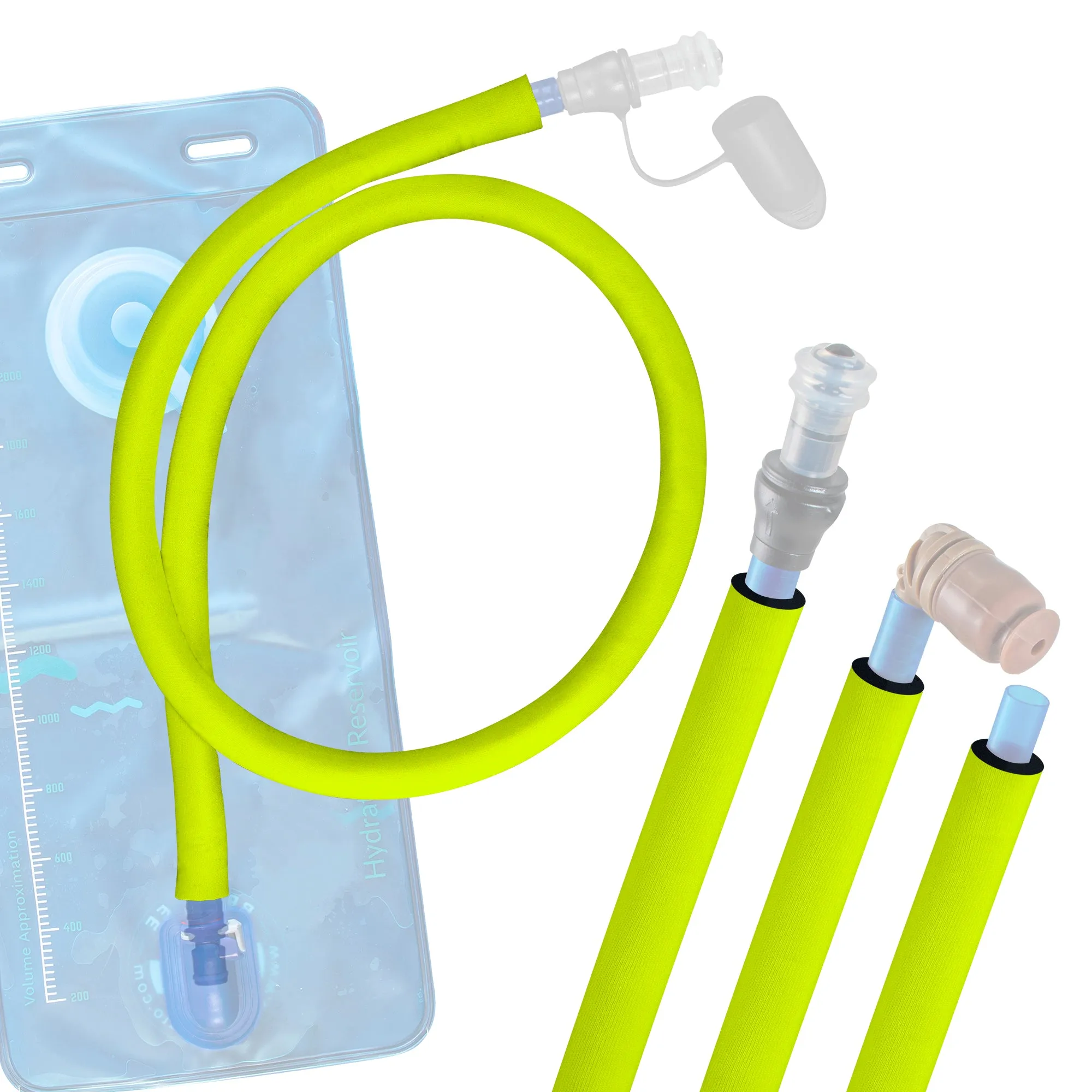 Fluorescent Yellow Insulated Drink Tube Hose Cover