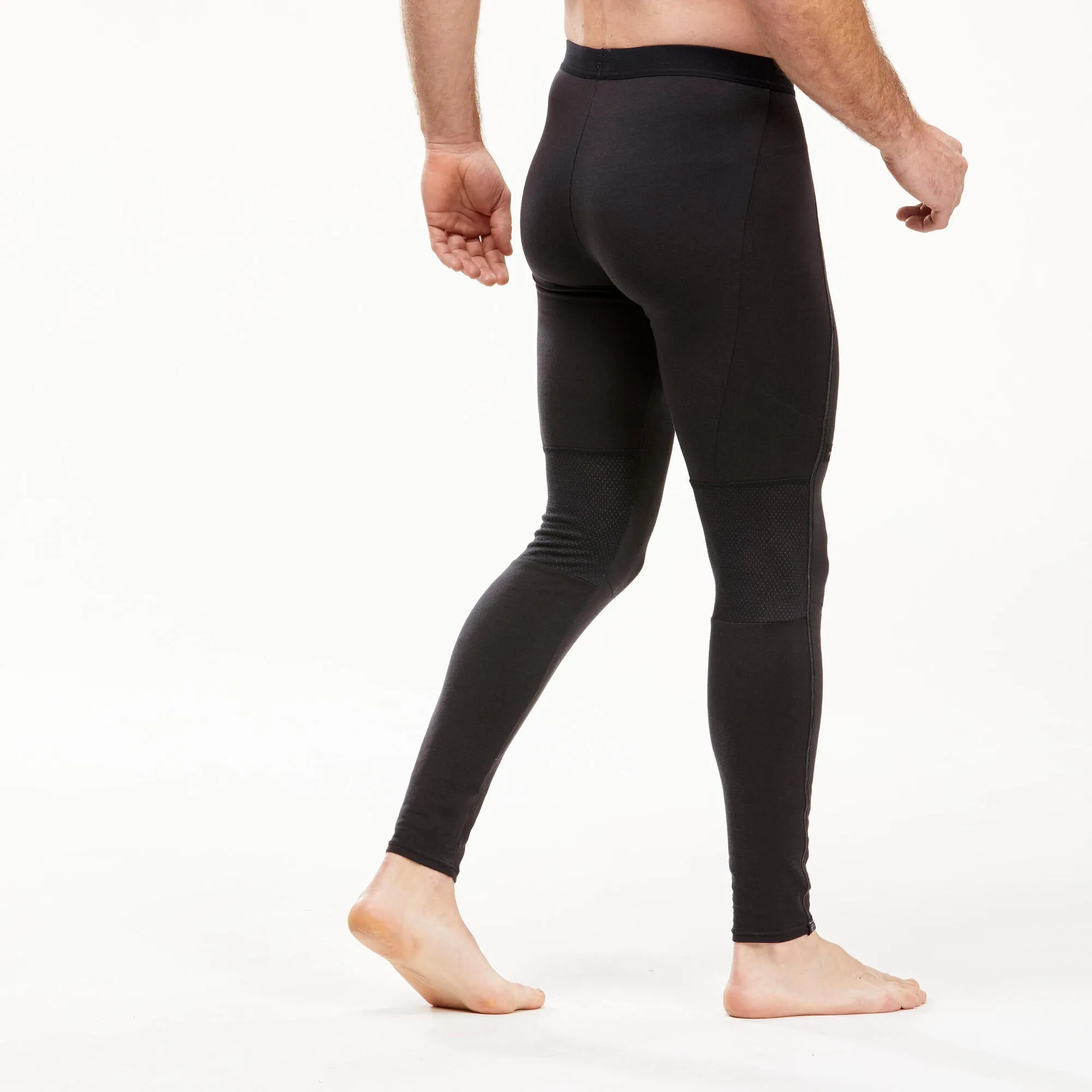 Forclaz Men's Mountain Backpacking Merino Wool Base Layer Tights Leggings - MT500