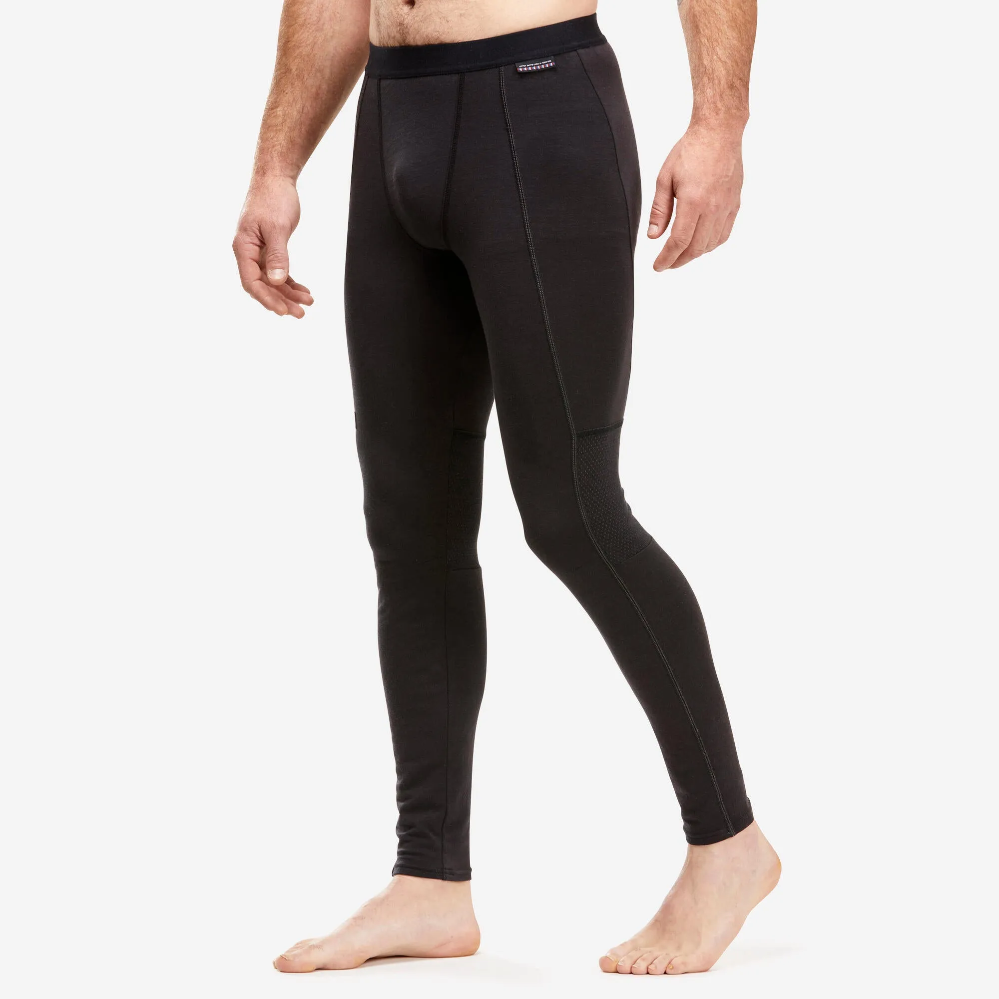 Forclaz Men's Mountain Backpacking Merino Wool Base Layer Tights Leggings - MT500