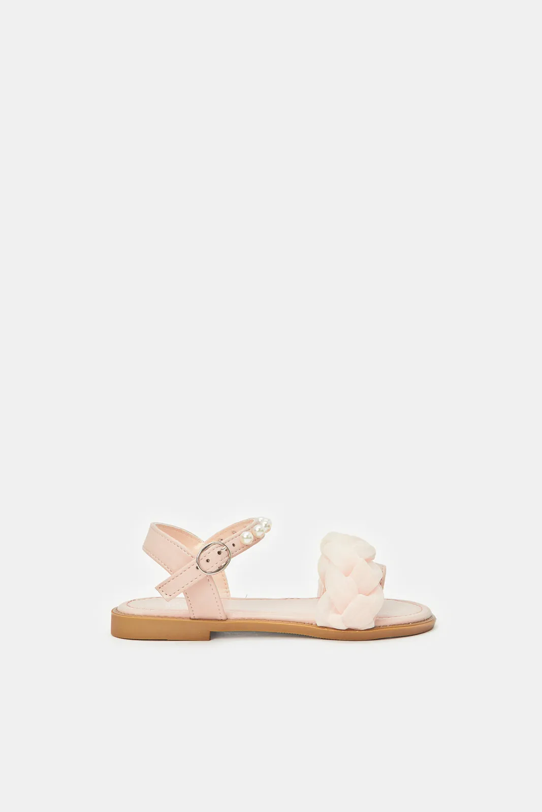 Girls Pink Pearl Sandal