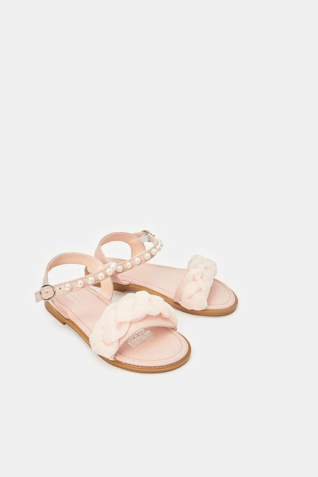 Girls Pink Pearl Sandal