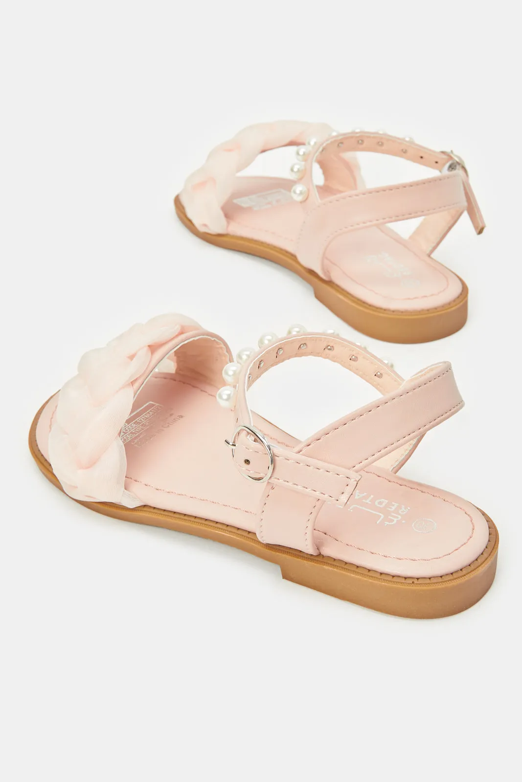 Girls Pink Pearl Sandal