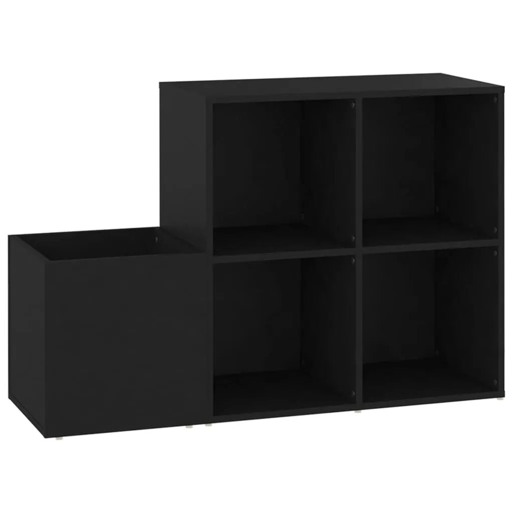 Hall Shoe Cabinet Black 105x35.5x70 cm Chipboard