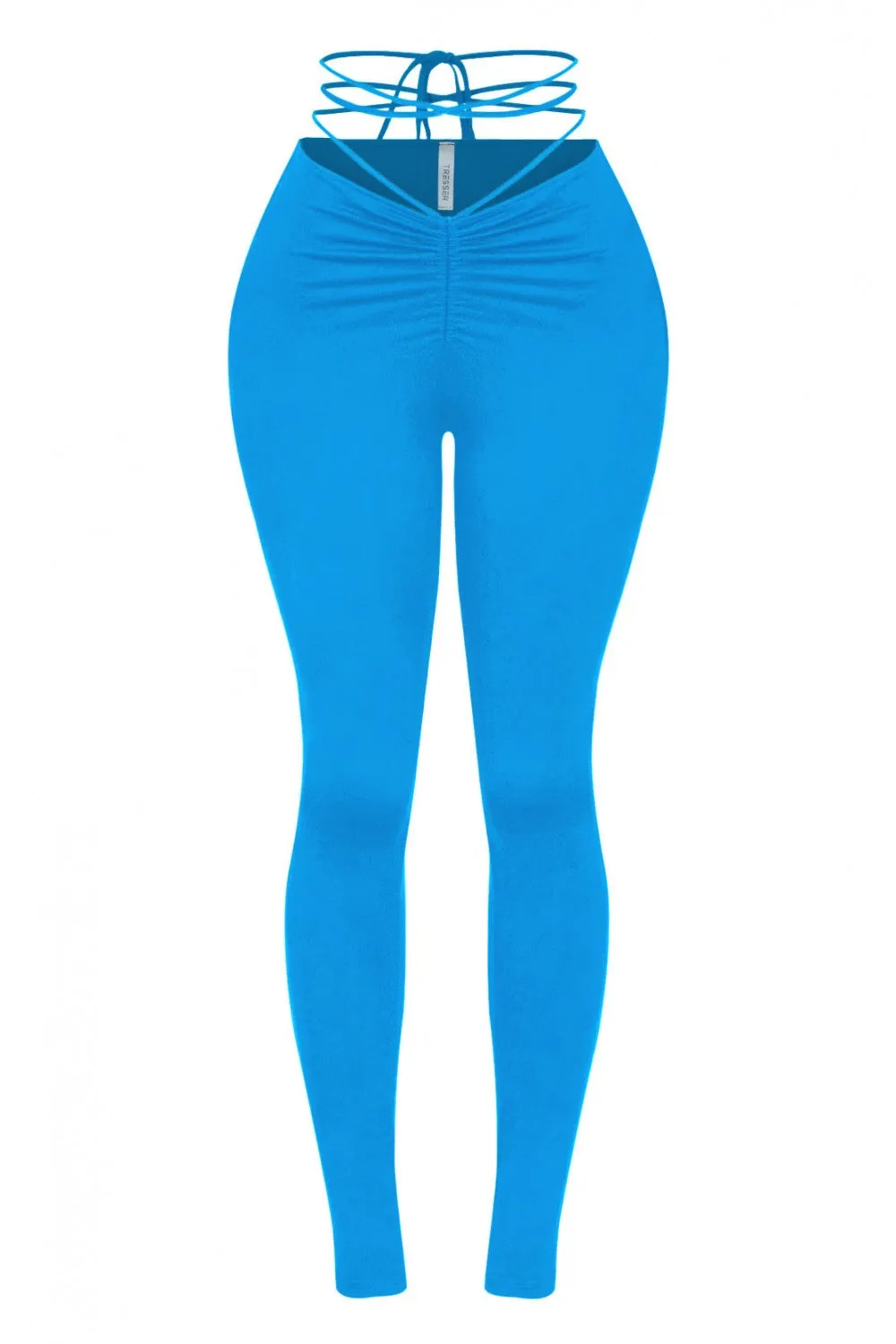 Head In The Cloud Low Rise Waist Tie Leggings