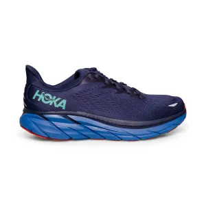 Hoka One One Clifton 8 Outer Space / Vallarta Blue Running Shoes - Men's