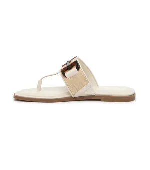 Horizon Flat Thong Sandal Natural/Bone