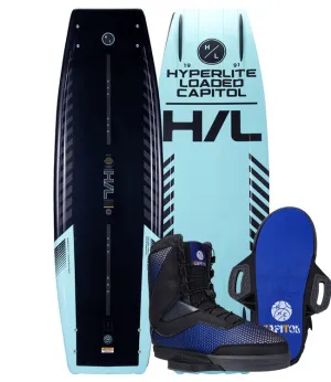 Hyperlite Capitol Loaded Wakeboard Package with Capitol Boots (2024)