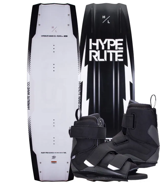 Hyperlite Rusty Pro Wakeboard Package with Formula Boots (2022)