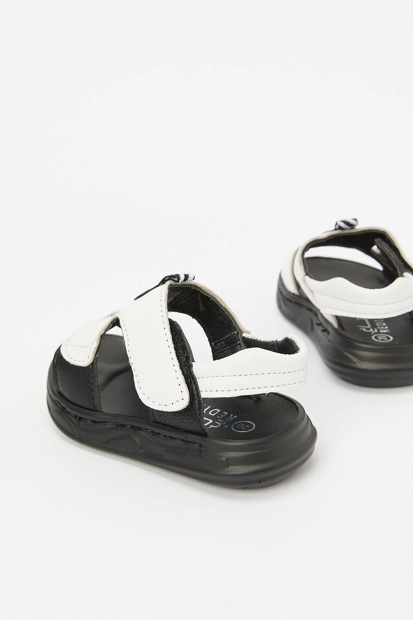 Infant Boys White And Black Casual Sandal