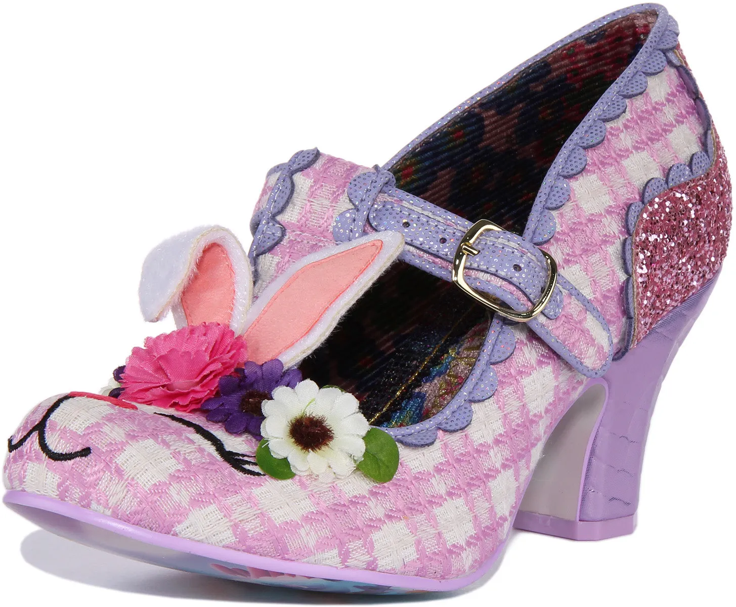 Irregular Choice Bunny Bounce In Pink Purple For Women