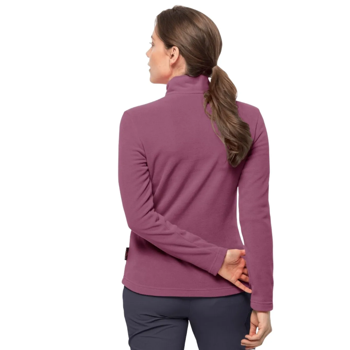 Jack Wolfskin Gecko Women's 1/4 Zip Fleece - Violet Quartz