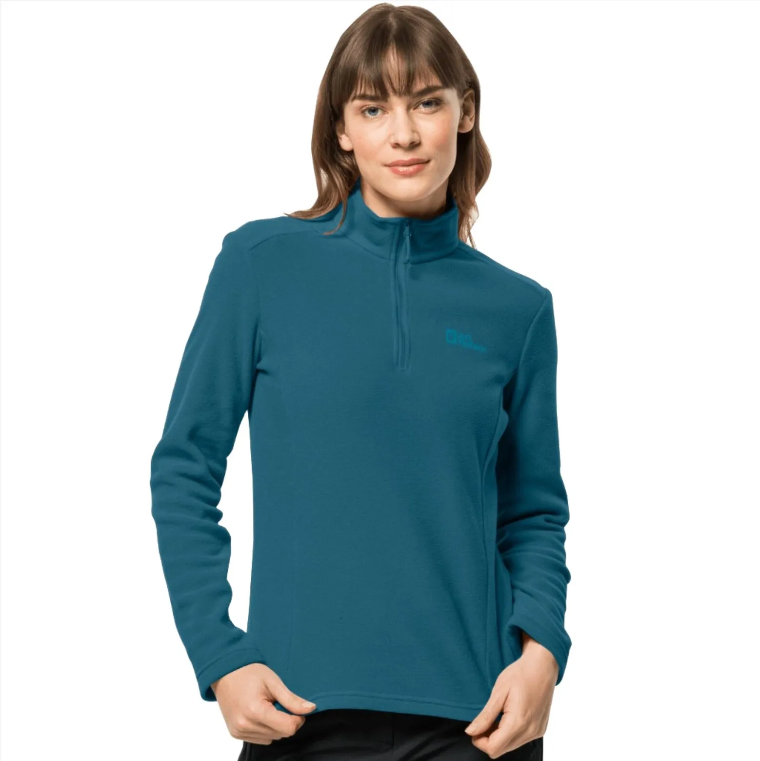 Jack Wolfskin Taunus Women's Half Zip Fleece - Blue Coral